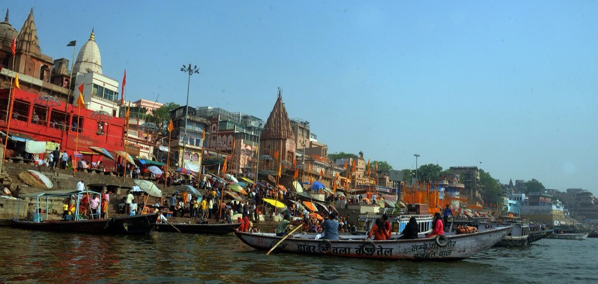 Ghats of Varanasi on the Ganga, a highlight of luxury cultural tours in India