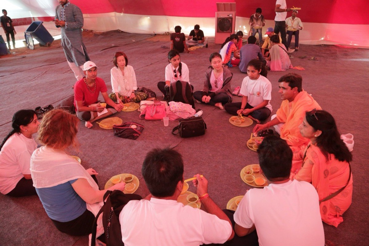 Satvik meal, served together