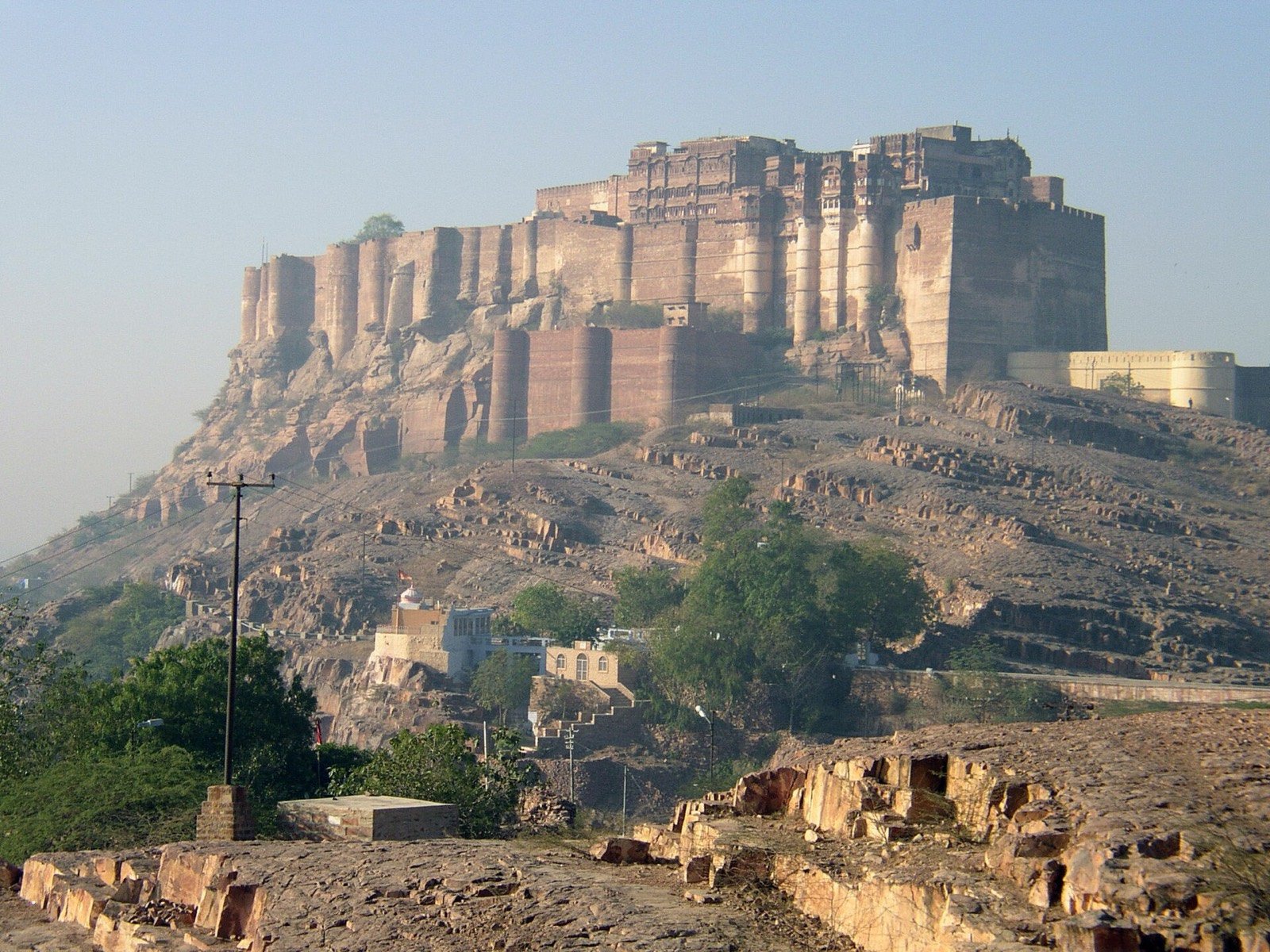 Mehrangarh Fort in Jodhpur, one of the famous forts and palaces in India