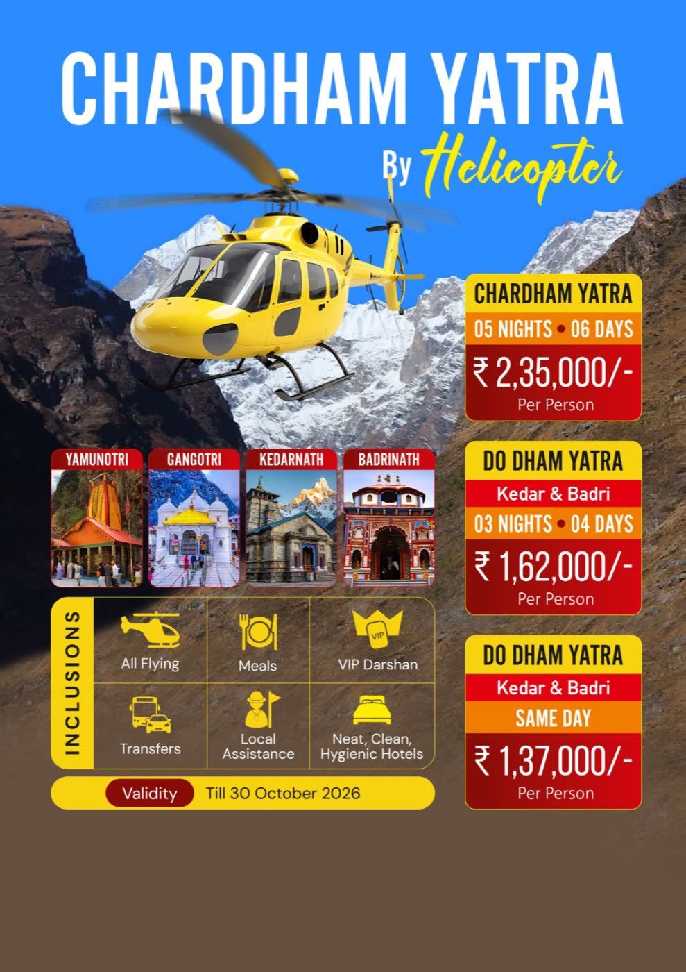 Chardham Yatra by Helicopter: What It Costs and How the Day Works