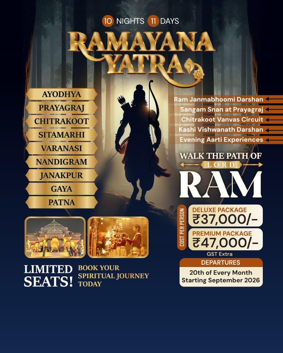 Ramayana Yatra 2026 - India and Nepal Ramayana Circuit 10 Nights 11 Days